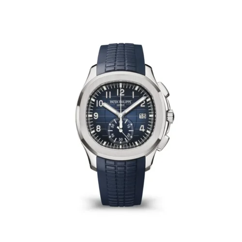 Aquanaut 5968 42mm SS 3KF 1:1 Best Edition Blue Dial on Blue Rubber Strap A330 Not Super Clone